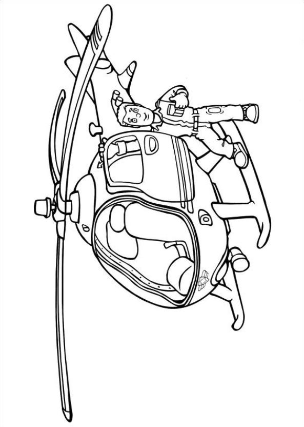 Kids-n-fun.com | Coloring page Fireman Sam Fireman Sam
